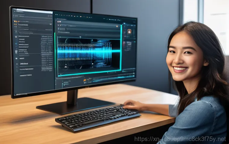 매화동 a disk read error occurred - A person, seen from a slightly elevated angle, is carefully examining the internal components of an ...