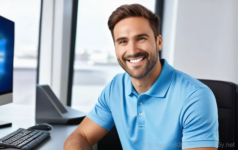 장안면 Press Ctrl Alt Del to restart - A focused individual in their early 40s, dressed in a comfortable but smart shirt, is deeply engross...