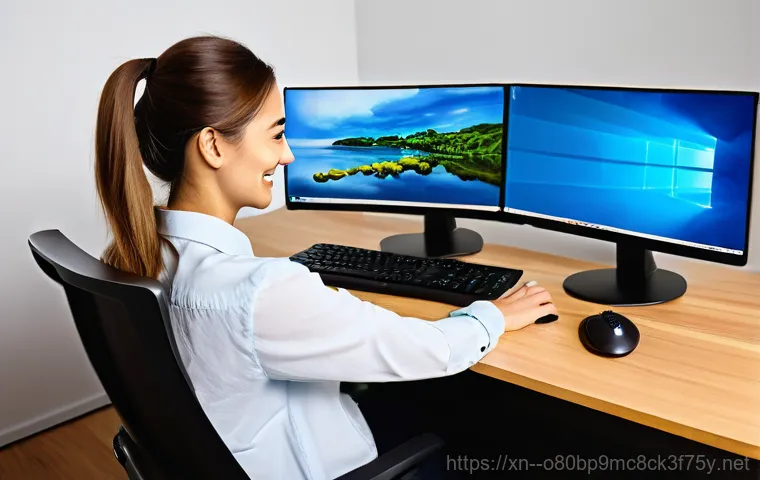 고덕동 HDD조립 및 교체수리 - **Prompt 2:** A professional computer technician, wearing a clean, dark-blue uniform shirt with a co...