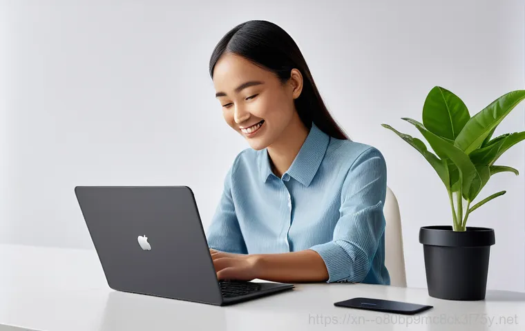 금호동 윈도우11 windows11 재설치 포맷  초기화 - A person, visibly frustrated and a bit stressed, is looking intently at their modern laptop screen w...