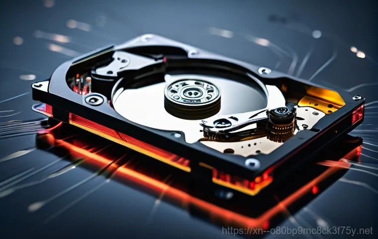 상봉암동 STATUS_DISK_READ_FAILURE - A close-up of a dimly lit computer screen displaying a stark, white "STATUS_DISK_READ_FAILURE" error...