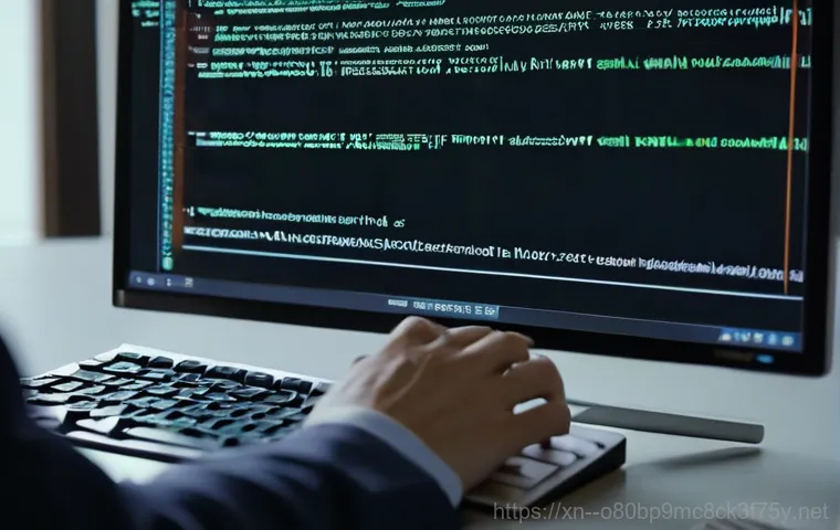 선린동 STATUS_SYSTEM_FILE_MISSING - **Prompt:** A young adult, looking stressed and slightly panicked, stares at a desktop computer moni...