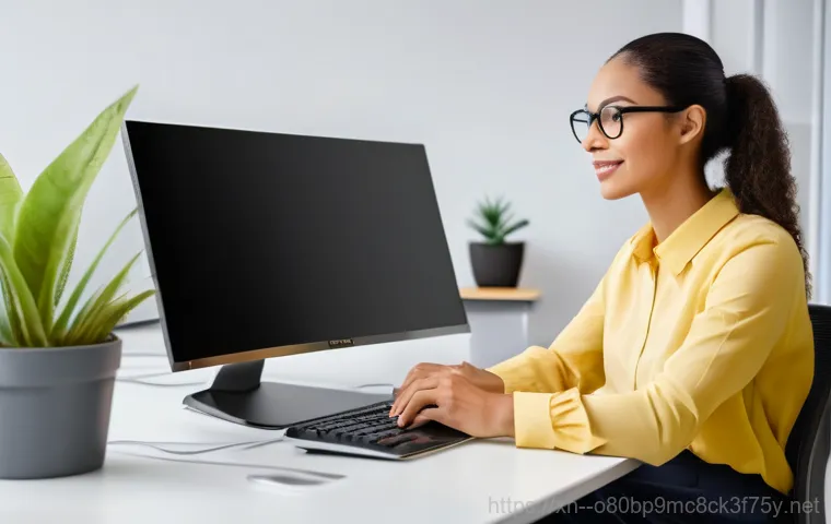 파평면 BAD_SYSTEM_CONFIG_INFO - In a bright, organized computer repair workshop, a focused, professional-looking technician, wearing...