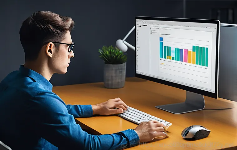 북한동 STATUS_INVALID_DEVICE_REQUEST - A person, looking frustrated and confused, stares at a computer monitor displaying a blue screen of ...