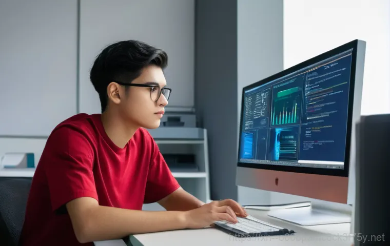 구기동 STATUS_KERNEL_RESOURCE_ERROR - **Prompt:** A close-up, slightly distressed shot of a desktop computer screen displaying a classic "...