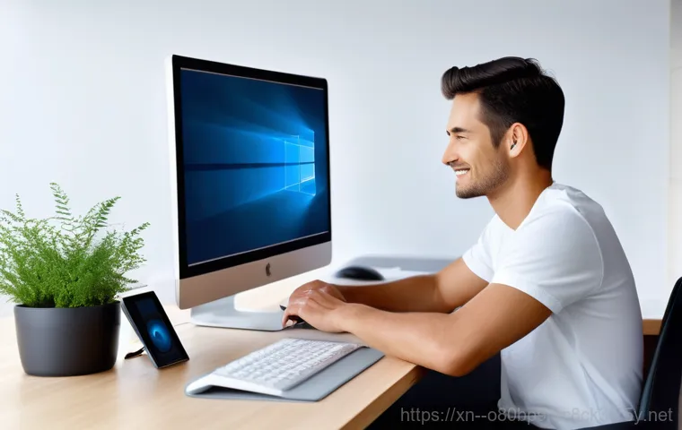 송북동 STATUS_INVALID_IMAGE_FORMAT - A male IT professional, in his late 20s to early 30s, is intently focused on a large, high-resolutio...