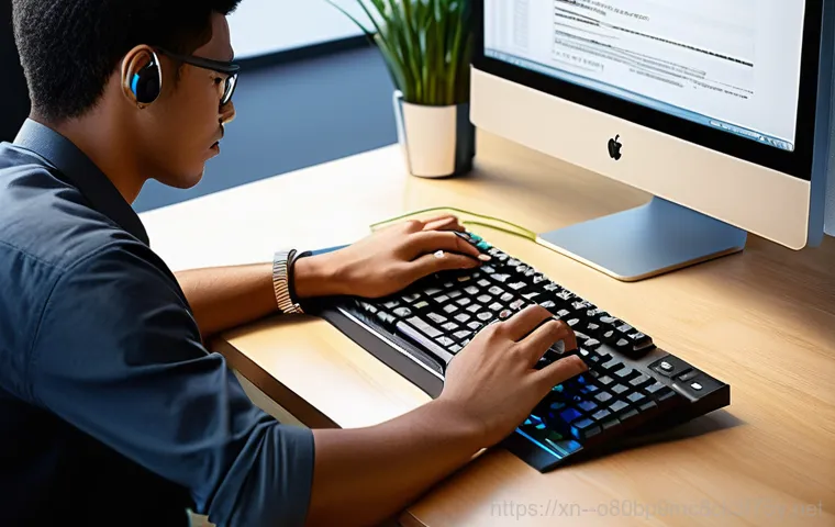 둔대동 BOOTMGR is Compressed - **Prompt:** A young adult, looking exhausted and deeply frustrated, sits hunched over a laptop in a ...