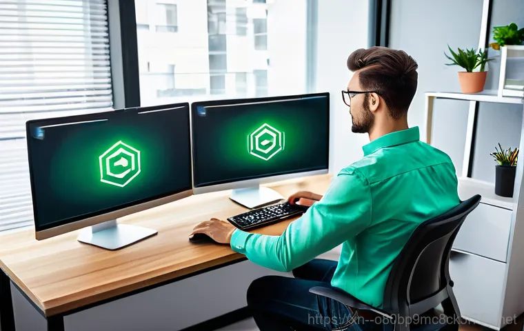 광남동 STATUS_SECURITY_POLICY_VIOLATION - An abstract representation of digital security being compromised and then defended. On one side, sty...