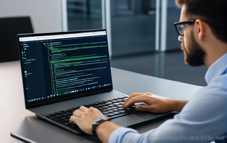 도기동 STATUS_KERNEL_MODULE_INVALID - **Prompt: Initial System Failure and User Reaction**
    A realistic image of a person, mid-20s to e...