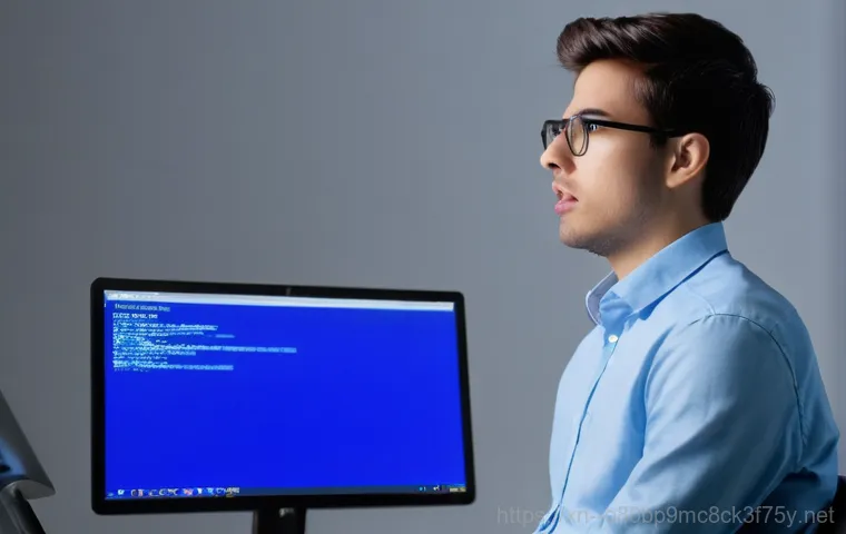 신동 MULTIPLE_IRP_COMPLETE_REQUESTS - Image Prompt 1: The Sudden Blue Screen Alarm**