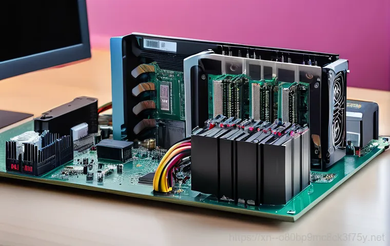 동두천동 모니터화면 안나옴 - **Prompt 2: RAM Module Cleaning and Reinstallation**
    A close-up, highly detailed shot focusing o...