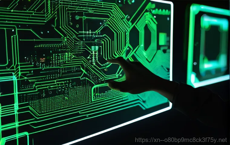 창우동 MULTIPLE_IRP_COMPLETE_REQUESTS - **Image Prompt 2: Inside the Machine: Hardware Troubleshooting**
    A close-up, slightly high-angle...