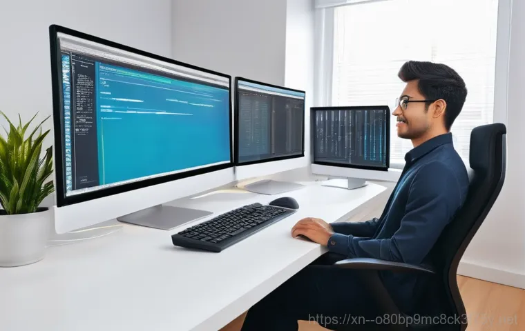 상적동 STATUS_KERNEL_MODULE_INVALID - **Prompt:** A modern home office scene where a frustrated person, dressed in casual everyday clothes...