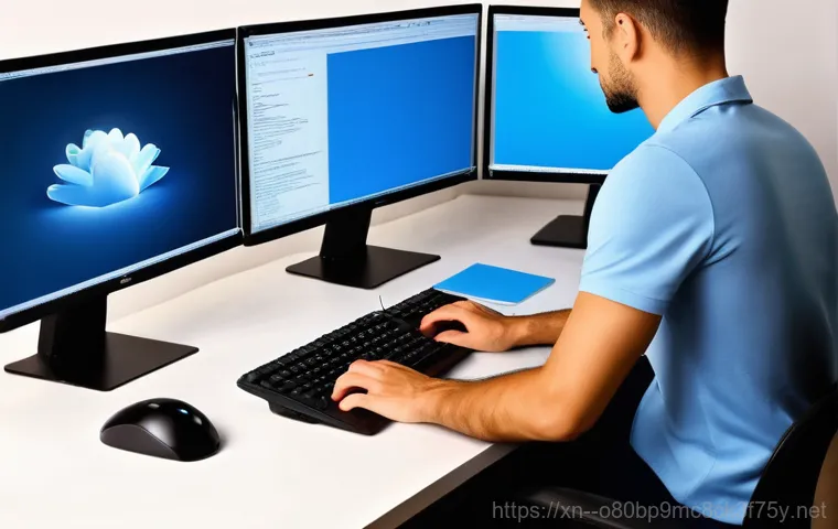 청평면 STATUS_KERNEL_DEBUG_FAILURE - **Image Prompt: Focused Troubleshooting Session**
    A focused individual, wearing casual attire, i...