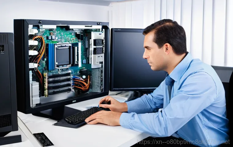유천동 조립컴퓨터 pc 출장판매설치 - **Image Prompt 2: Data Migration and Family Convenience**
    A female computer technician, dressed ...