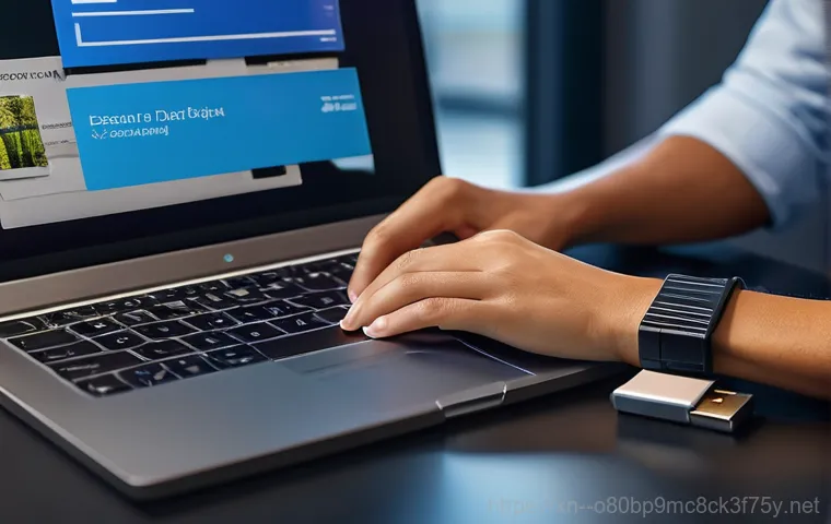 광남동 윈도우11 windows11 재설치 포맷  초기화 - **Prompt 1: Effortless Windows 11 Initialization**
    "A person's hands are gracefully placed on a ...