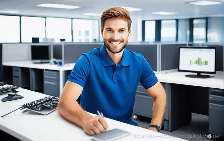 상야동 중고컴퓨터 pc 출장판매설치 - **Image Prompt 1: "Local Used PC Shop Consultation"**
    A friendly male shop owner in his 40s, wea...