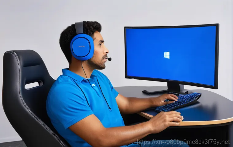 효창동 PAGE_FAULT_IN_NONPAGED_AREA - **Prompt 1: RAM Issue Frustration**
    A young adult, dressed in casual attire, sits at a computer ...