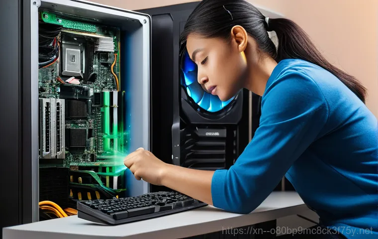 장현동 STATUS_KERNEL_POWER_FAILURE - A focused female technician, in her early 30s, dressed in a casual but practical polo shirt, is meti... 장현동 STATUS_KERNEL_POWER_FAILURE - A focused female technician, in her early 30s, dressed in a casual but practical polo shirt, is meti...