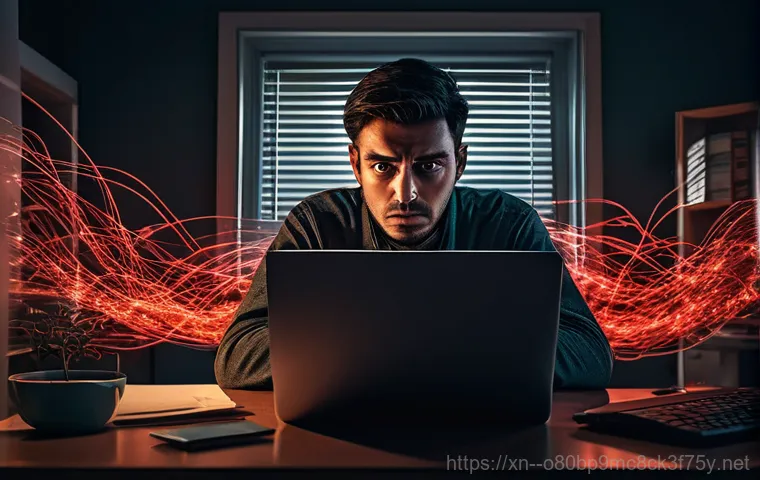 문래동 운영체제 os 재설치 포맷  초기화 - A frustrated person with a stressed expression sits in front of an old desktop computer that appears...