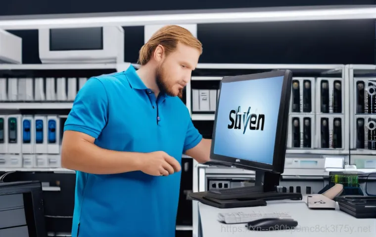 산성동 IRQL_NOT_LESS_OR_EQUAL - **Prompt 2: Troubleshooting Hardware - RAM Inspection**
    A focused individual, wearing a clean, l...