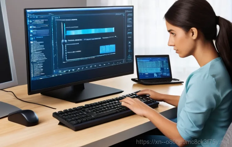 조안면 출장방문윈도우 windows 설치 - A knowledgeable IT technician, pointing to a new solid-state drive (SSD), explains its benefits to a... 조안면 출장방문윈도우 windows 설치 - A knowledgeable IT technician, pointing to a new solid-state drive (SSD), explains its benefits to a...
