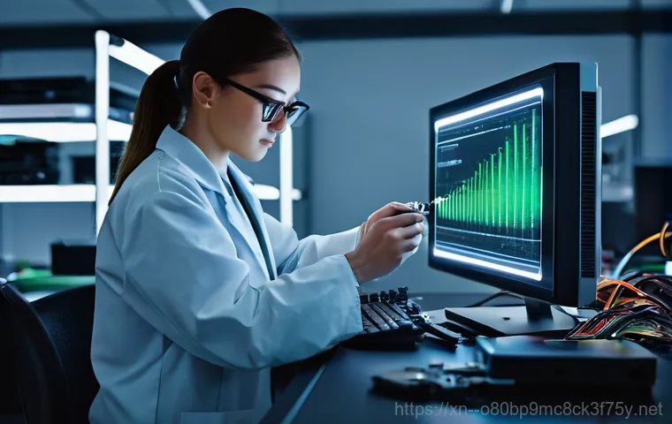 중랑구 부팅불가 - A frustrated adult (male or female, wearing casual clothes) stares at a desktop computer monitor in ... 중랑구 부팅불가 - A frustrated adult (male or female, wearing casual clothes) stares at a desktop computer monitor in ...