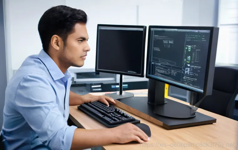 낙양동 중고컴퓨터 pc 출장판매설치 - A friendly and professional computer technician, wearing a clean, branded work uniform (polo shirt, ... 낙양동 중고컴퓨터 pc 출장판매설치 - A friendly and professional computer technician, wearing a clean, branded work uniform (polo shirt, ...