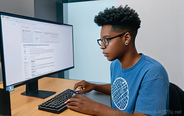 노량진 VGA조립 및 교체수리 - An experienced computer repair specialist, dressed in a professional polo shirt, is seated at a desk... 노량진 VGA조립 및 교체수리 - An experienced computer repair specialist, dressed in a professional polo shirt, is seated at a desk...