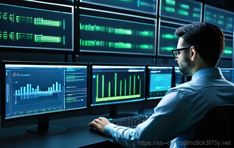 서패동 서버출장방문수리점 - **Image Prompt: Expert On-Site Server Repair in Action**
    A professional, skilled IT technician (...