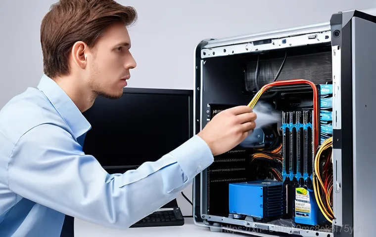 만안구 VIDEO_MEMORY_MANAGEMENT_INTERNAL - **Prompt 2: Detailed Hardware Inspection for Troubleshooting**
    A focused technician, wearing an ...