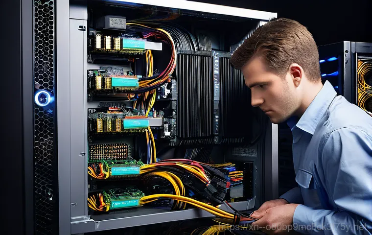 보라동 파워조립 및 교체수리 - Computer Suddenly Shutting Down**
    "A close-up shot of a young adult, appearing visibly frustrate...