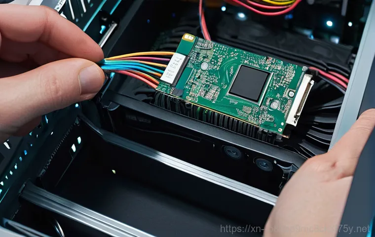 석촌동 STATUS_KERNEL_DISK_ERROR - A close-up of a computer monitor displaying a "KERNEL_STACK_INPAGE_ERROR" blue screen, with a young ...