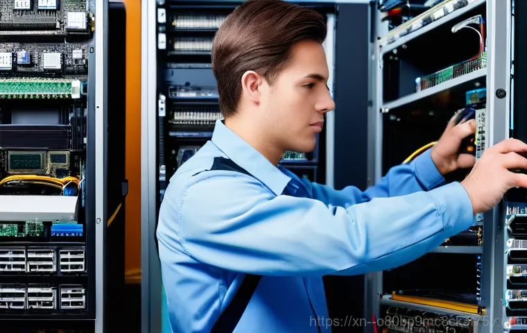 평촌동 메모리조립 및 교체수리 - **Prompt 1: Frustrated user facing computer issues.**
    "A young adult, gender-neutral, looking vi...