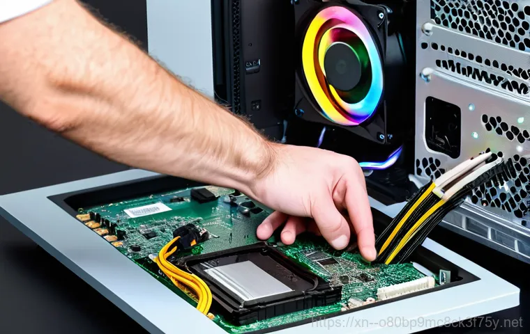 내촌면 pc에 문제가 발생하여 다시 시작해야 합니다 - **Image Prompt 1: The Unexpected Blue Screen**
    "A young adult, with a look of surprise and mild ...