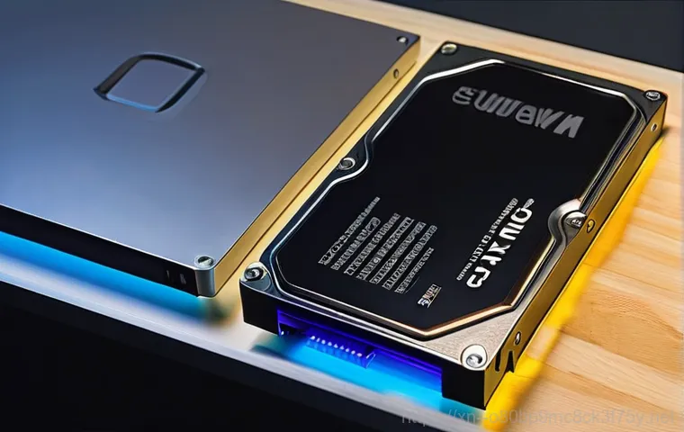 둔촌동 HDD조립 및 교체수리 - A person in their late 20s or early 30s, looking visibly frustrated and stressed, sits in front of a...