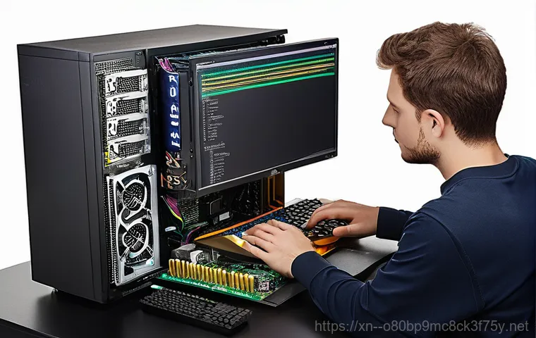 송학동 STATUS_KERNEL_LOG_FAILURE - **Image Prompt: The Blue Screen of Despair**
    A young adult, perhaps in their late teens, sits in...