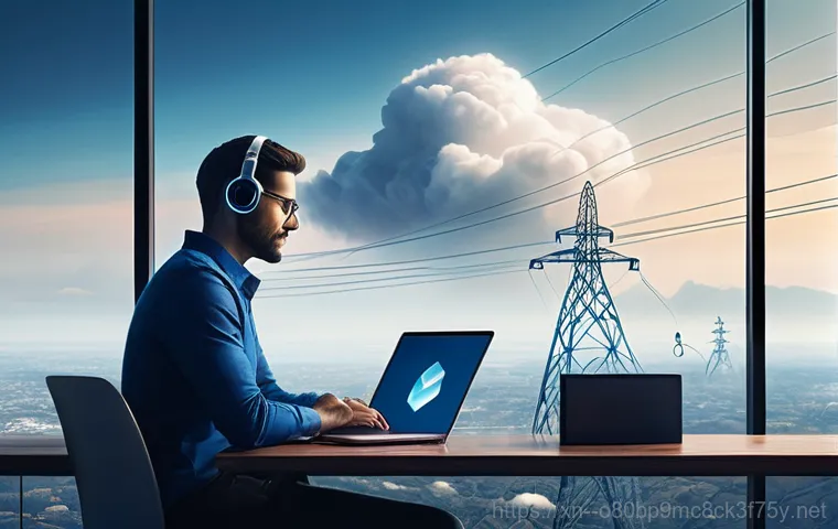 아현동 pc복구중 - **Prompt:** Inside a clean, modern data recovery lab, a concerned individual (40s, business casual a...