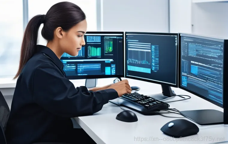 이화동 STATUS_KERNEL_EXECUTION_ERROR - A close-up, high-tech shot of computer internal components. Focus on RAM sticks and a CPU, illuminat...
