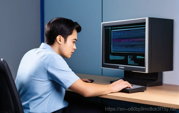 방학동 부팅불가 - **Prompt 1: Initial Troubleshooting - Cable Check**
    A concerned but focused adult, dressed in ca...