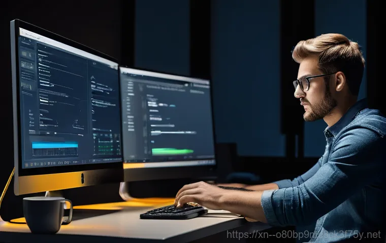 행궁동 DEVICE_DRIVER_MISMATCH - **Prompt 1: The Frustration of DEVICE_DRIVER_MISMATCH**
    A close-up shot of a person's hands froz...