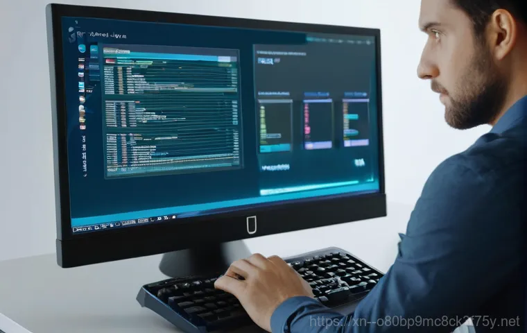 신공덕동 bootdevice - A calm and focused person, casually dressed, in their late 20s to early 30s, meticulously checking t...