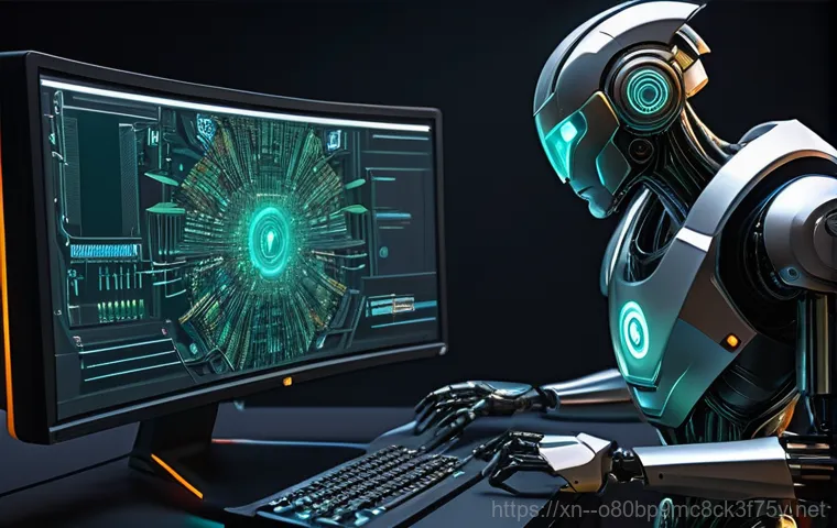 서초구 STATUS_RESOURCE_NOT_OWNED - **A highly detailed, futuristic city representing a bustling computer system.** In the foreground, g...