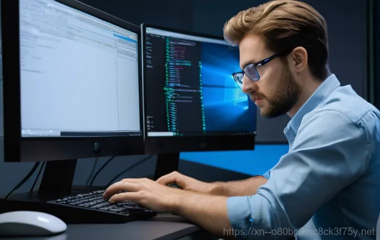 강상면 WATCHDOG_VIOLATION - **Initial Blue Screen Frustration:**
    A young adult, appearing to be in their mid-20s, is seated ...