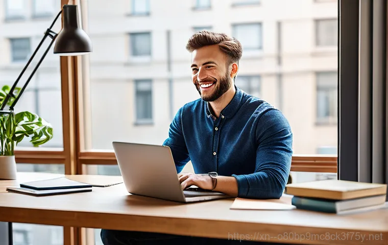 복정동 부팅불가 - A focused computer repair technician, wearing a clean uniform, is meticulously examining the interna... 복정동 부팅불가 - A focused computer repair technician, wearing a clean uniform, is meticulously examining the interna...