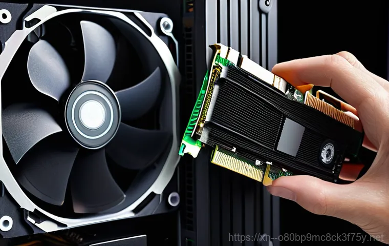 중대동 VGA조립 및 교체수리 - **Prompt 2: Graphics Card Assembly**
    Close-up shot of skilled hands, wearing light anti-static g...