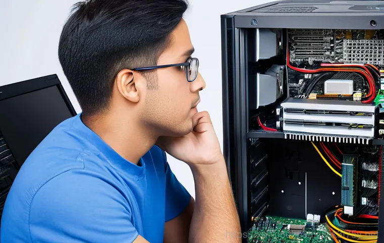 풍동 STATUS_RESOURCE_NOT_OWNED - **Prompt 1: The Blue Screen Dilemma**
    An adult individual, male or female, sits at a desk in a d...