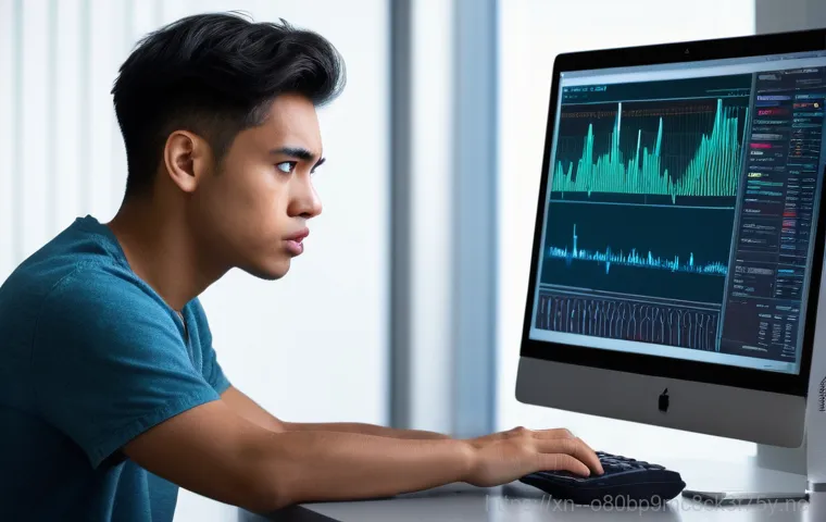 덕이동 HARDWARE_INTERRUPT_STORM - **"Hardware Interrupt Storm: The Overwhelmed CPU"**
    A highly stylized, anthropomorphic CPU core,...