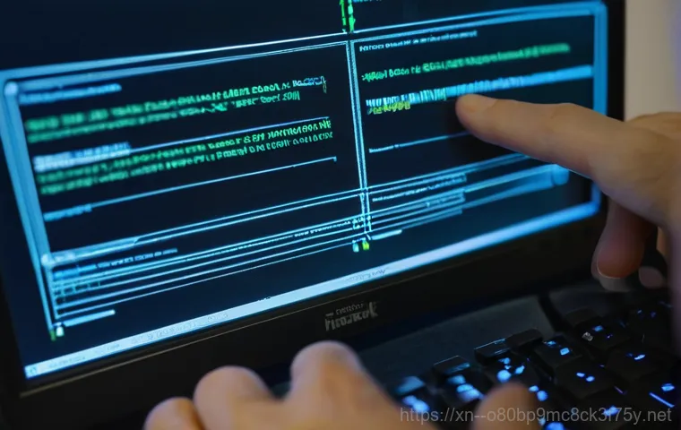 모현면 BOOTMGR is Compressed - A young adult, male or female, sits at a desk in a dimly lit room, staring with a frustrated and sli...