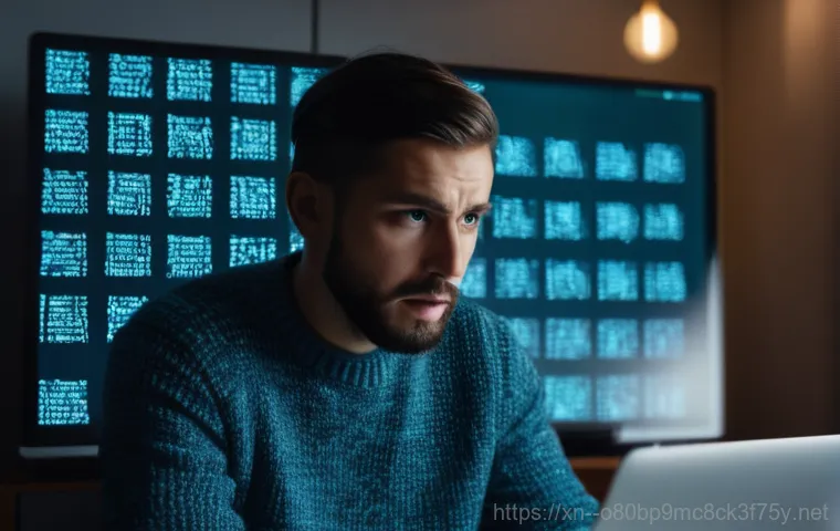 포곡읍 악성코드 바이러스 - A person (wearing casual, comfortable clothes like a t-shirt and jeans) looking utterly frustrated a...